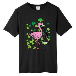 Irish Flamingo Green Saint Patrick Day Lucky St Pattys Tall Fusion ChromaSoft Performance T-Shirt