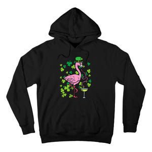 Irish Flamingo Green Saint Patrick Day Lucky St Pattys Tall Hoodie