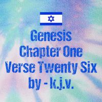 Israel Flag G.E.N.E.S.I.S Chapter One Verse Twenty Six Legacy Tie Dye Trucker Hat