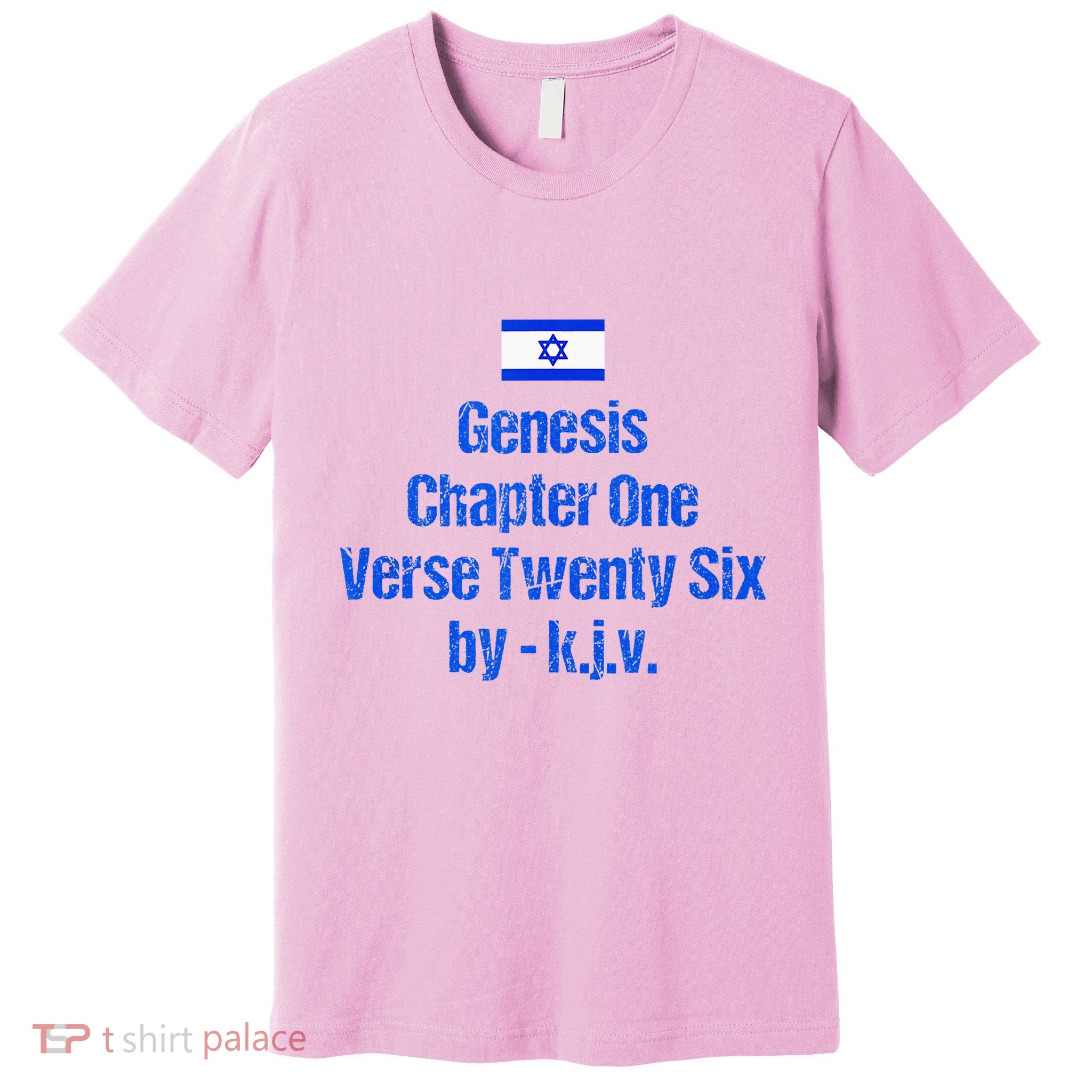 Israel Flag G.E.N.E.S.I.S Chapter One Verse Twenty Six Premium T-Shirt