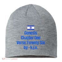 Israel Flag G.E.N.E.S.I.S Chapter One Verse Twenty Six Sustainable Beanie