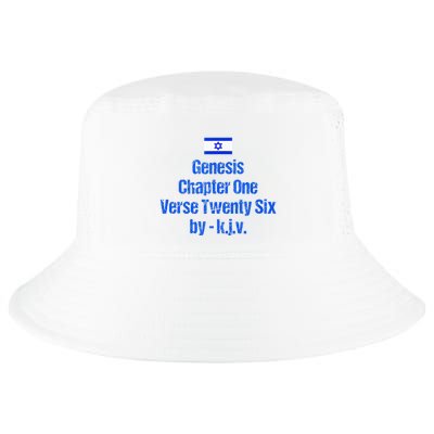 Israel Flag G.E.N.E.S.I.S Chapter One Verse Twenty Six Cool Comfort Performance Bucket Hat