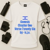 Israel Flag G.E.N.E.S.I.S Chapter One Verse Twenty Six Performance Shirt