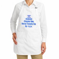 Israel Flag G.E.N.E.S.I.S Chapter One Verse Twenty Six Apron