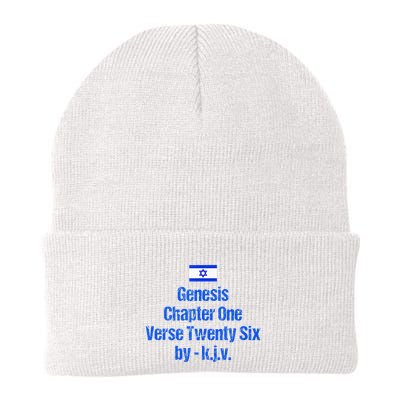 Israel Flag G.E.N.E.S.I.S Chapter One Verse Twenty Six Beanie