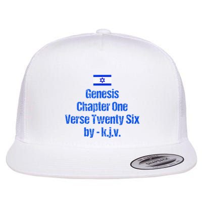Israel Flag G.E.N.E.S.I.S Chapter One Verse Twenty Six Flatbill Hat