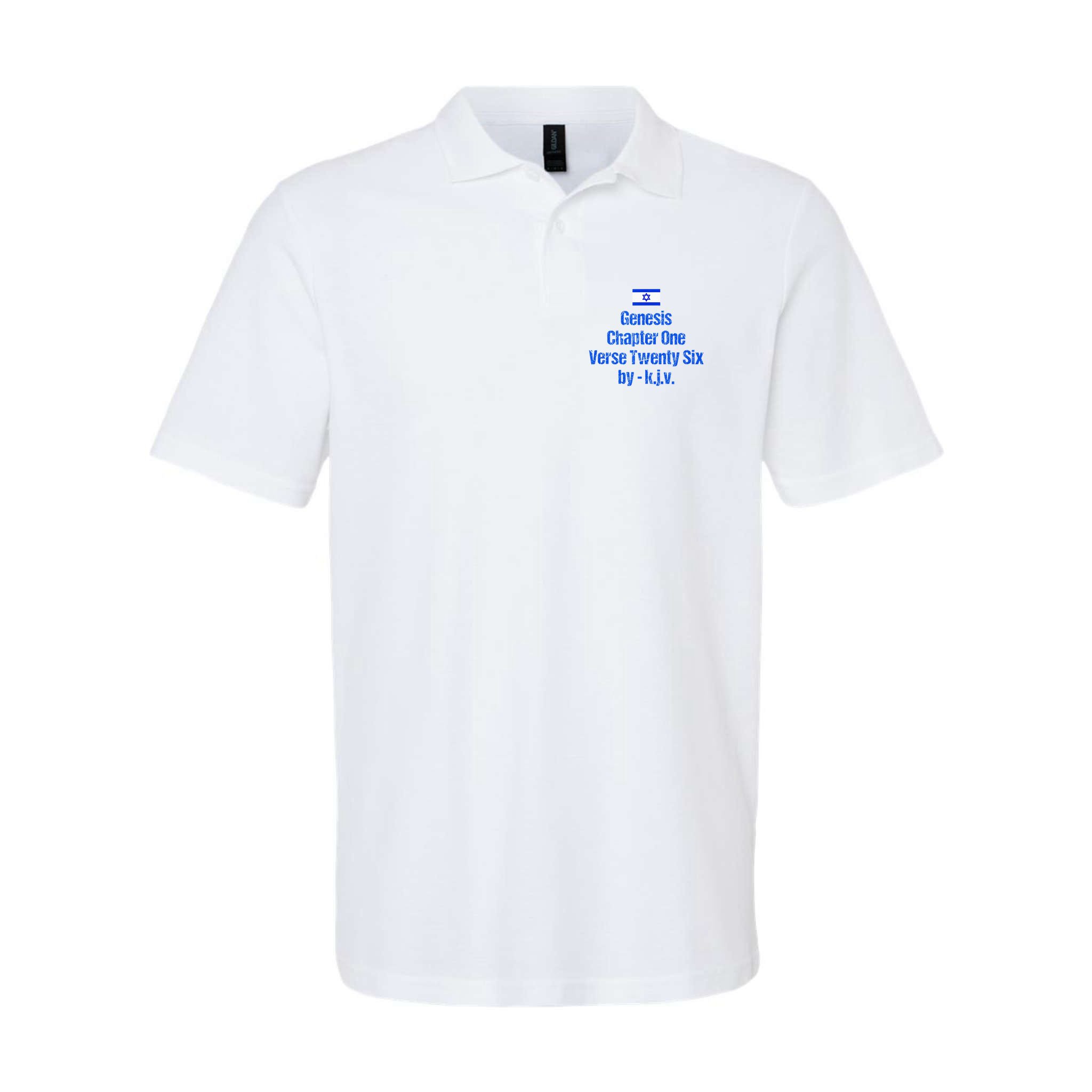 Israel Flag G.E.N.E.S.I.S Chapter One Verse Twenty Six Polo