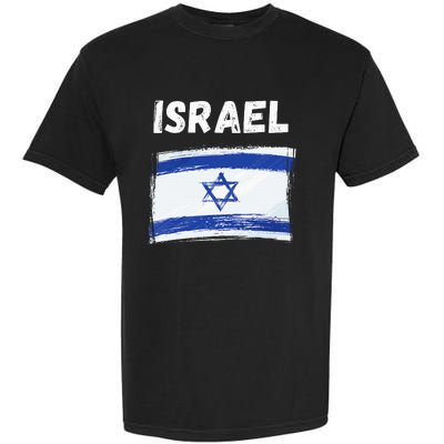 Israel Flag Holiday Vintage Grunge Israeli Flag Garment-Dyed Heavyweight T-Shirt