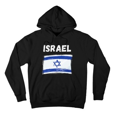 Israel Flag Holiday Vintage Grunge Israeli Flag Hoodie