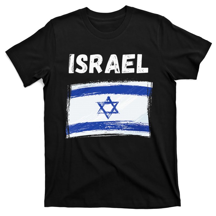 Israel Flag Holiday Vintage Grunge Israeli Flag T-Shirt