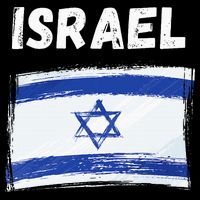 Israel Flag Holiday Vintage Grunge Israeli Flag Visor