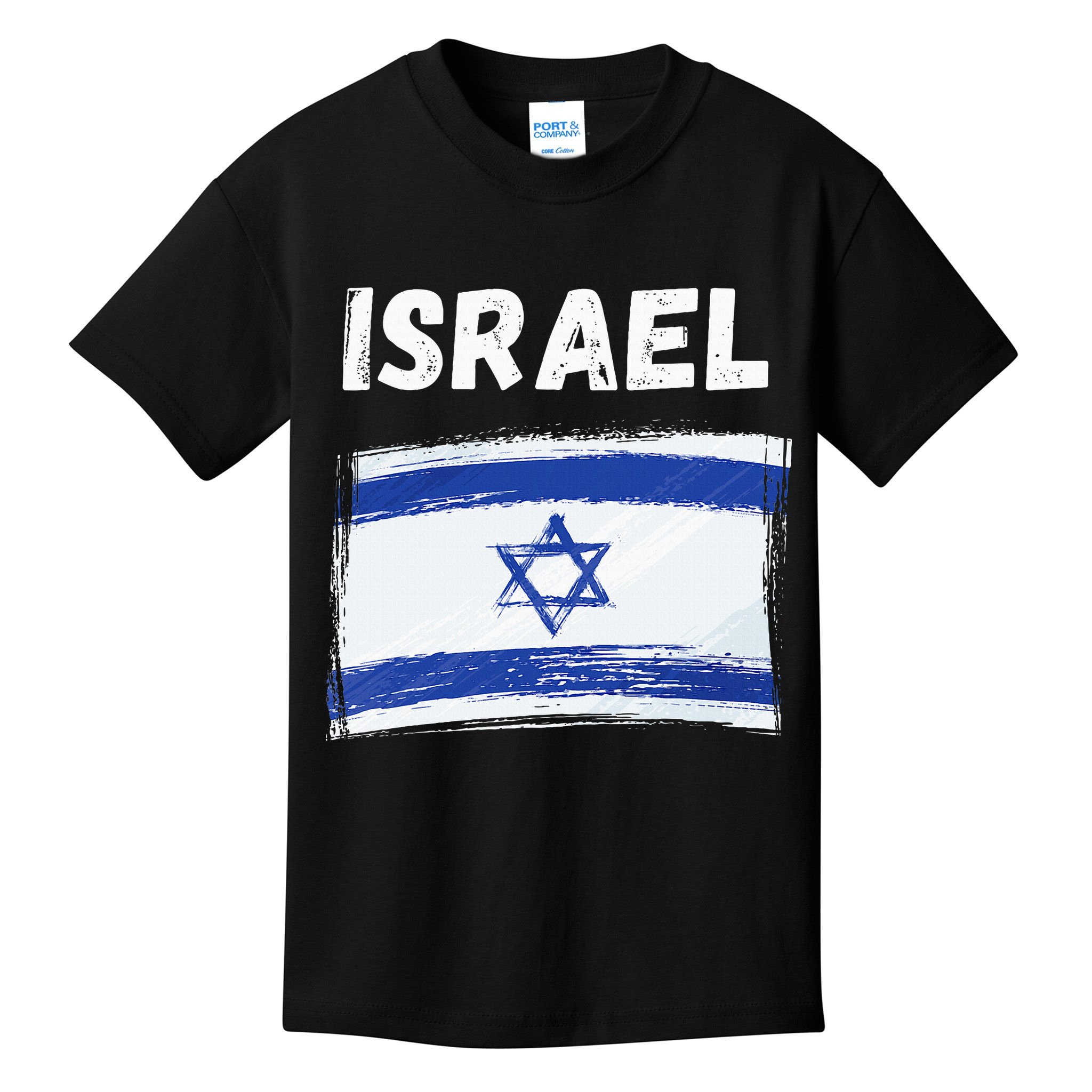 Israel Flag Holiday Vintage Grunge Israeli Flag Kids T-Shirt