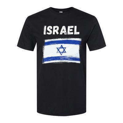 Israel Flag Holiday Vintage Grunge Israeli Flag Softstyle CVC T-Shirt