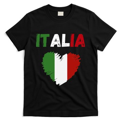 Italy Flag Holiday Italy Heart Italian Flag T-Shirt