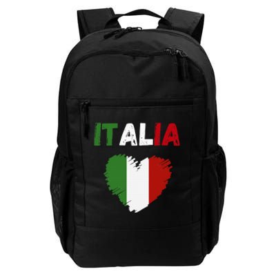 Italy Flag Holiday Italy Heart Italian Flag Daily Commute Backpack