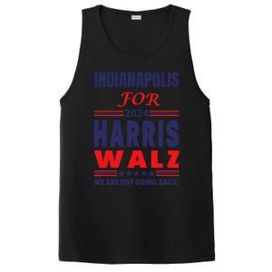 Indianapolis For Harris Walz We Are Not Going Back PosiCharge Competitor Tank