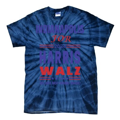 Indianapolis For Harris Walz Tie-Dye T-Shirt