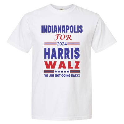 Indianapolis For Harris Walz Garment-Dyed Heavyweight T-Shirt