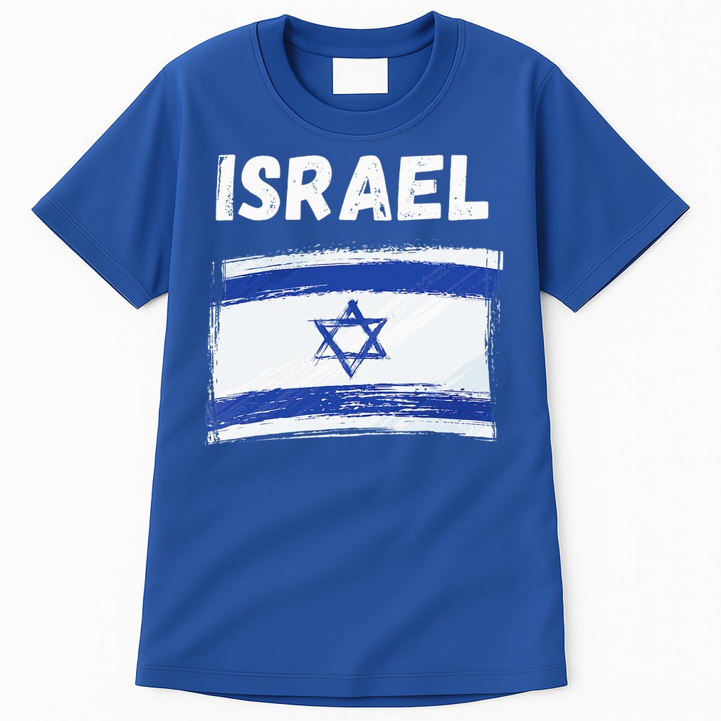 Israel Flag Holiday Vintage Grunge Israeli Flag Tall T-Shirt