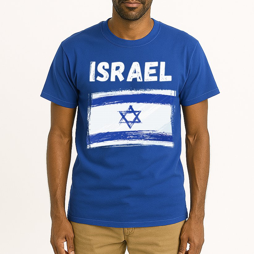Israel Flag Holiday Vintage Grunge Israeli Flag Tall T-Shirt