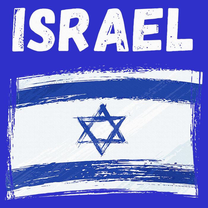 Israel Flag Holiday Vintage Grunge Israeli Flag Tall T-Shirt