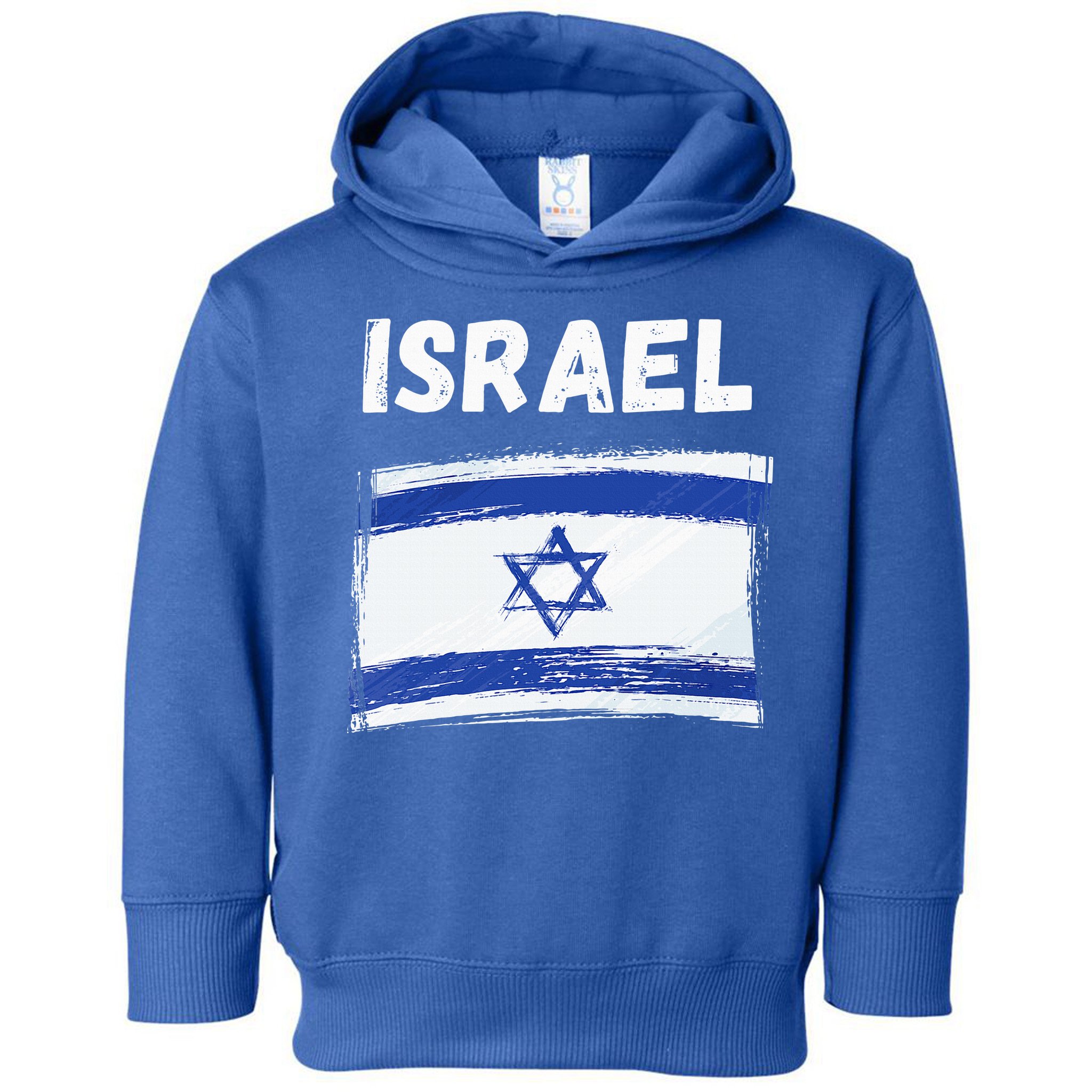 Israel Flag Holiday Vintage Grunge Israeli Flag Toddler Hoodie