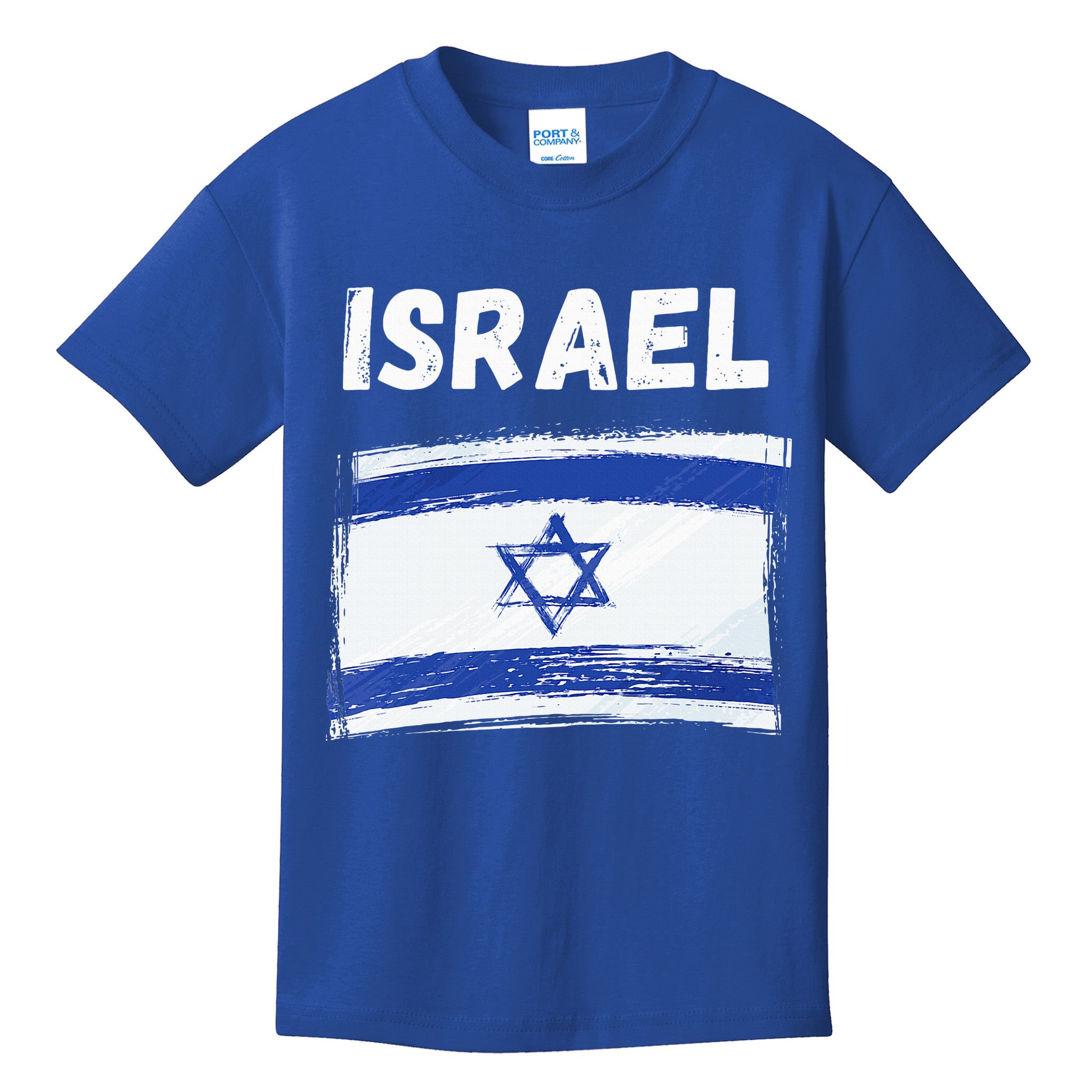 Israel Flag Holiday Vintage Grunge Israeli Flag Kids T-Shirt