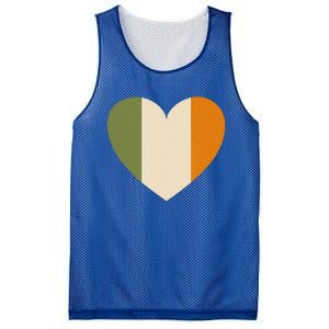 Irish Flag Heart St. Patricks Day Gift Mesh Reversible Basketball Jersey Tank