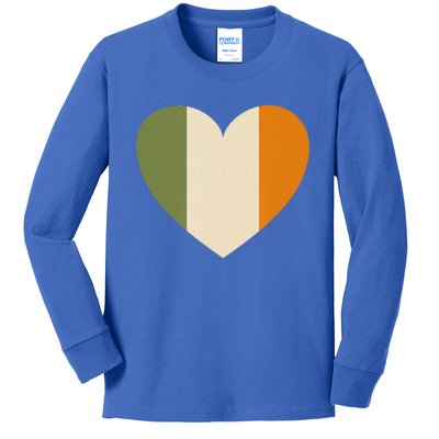 Irish Flag Heart St. Patricks Day Gift Kids Long Sleeve Shirt