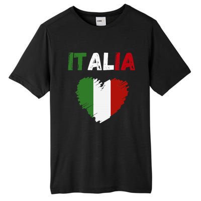 Italy Flag Holiday Italy Heart Italian Flag Tall Fusion ChromaSoft Performance T-Shirt