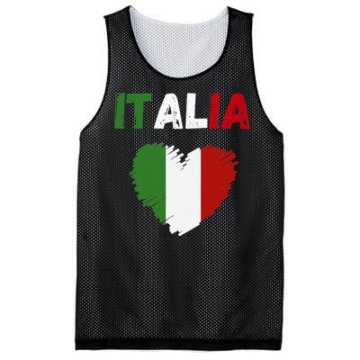 Italy Flag Holiday Italy Heart Italian Flag Mesh Reversible Basketball Jersey Tank