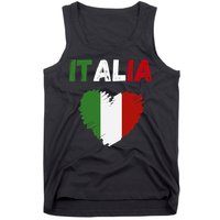 Italy Flag Holiday Italy Heart Italian Flag Tank Top