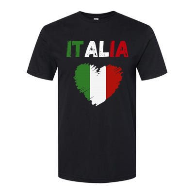 Italy Flag Holiday Italy Heart Italian Flag Softstyle CVC T-Shirt