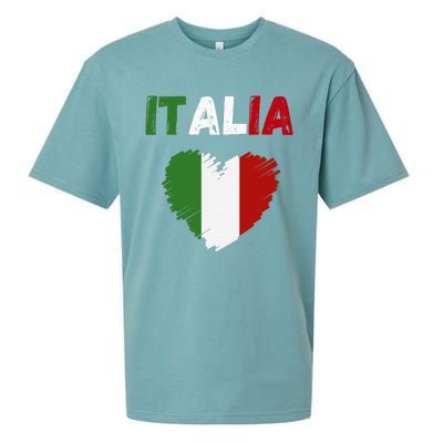 Italy Flag Holiday Italy Heart Italian Flag Sueded Cloud Jersey T-Shirt