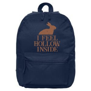 I Feel Hollow Inside Chocolate Easter Bunny Holiday Novelty 16 in Basic Backpack