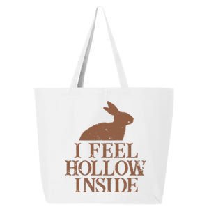 I Feel Hollow Inside Chocolate Easter Bunny Holiday Novelty 25L Jumbo Tote