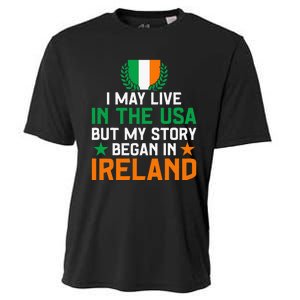 Irish Funny Home Country My Story Began In Ireland Cooling Performance Crew T-Shirt