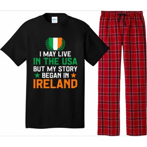 Irish Funny Home Country My Story Began In Ireland Pajama Set