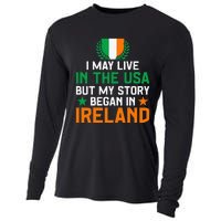 Irish Funny Home Country My Story Began In Ireland Cooling Performance Long Sleeve Crew