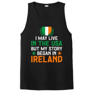 Irish Funny Home Country My Story Began In Ireland PosiCharge Competitor Tank