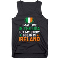 Irish Funny Home Country My Story Began In Ireland Tank Top