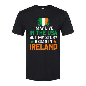 Irish Funny Home Country My Story Began In Ireland Softstyle CVC T-Shirt