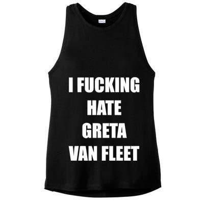 I Fucking Hate G.R.E.T.A V.An. F.L.E.E.T Ladies PosiCharge Tri-Blend Wicking Tank