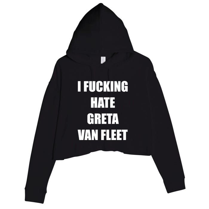 I Fucking Hate G.R.E.T.A V.An. F.L.E.E.T Crop Fleece Hoodie