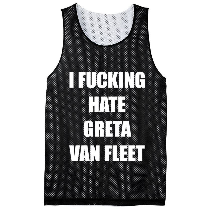 I Fucking Hate G.R.E.T.A V.An. F.L.E.E.T Mesh Reversible Basketball Jersey Tank
