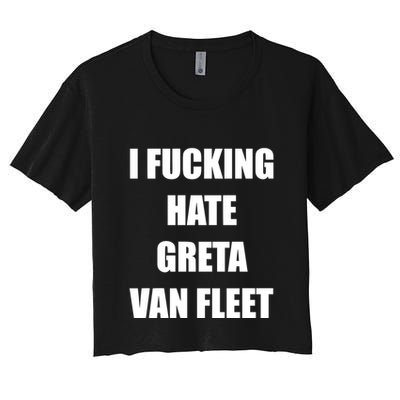 I Fucking Hate G.R.E.T.A V.An. F.L.E.E.T Crop Top