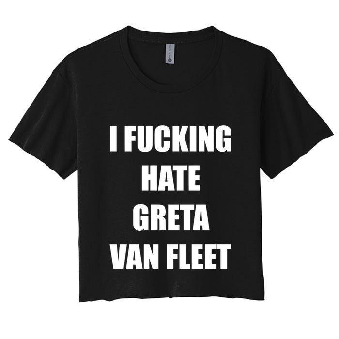 I Fucking Hate G.R.E.T.A V.An. F.L.E.E.T Crop Top