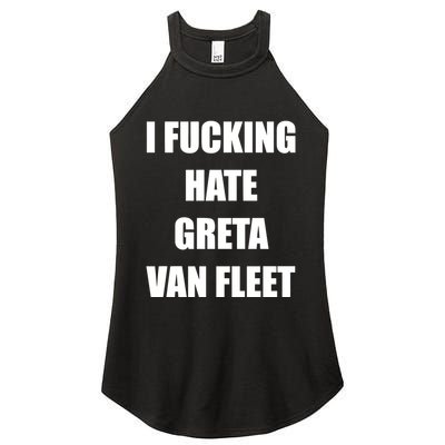 I Fucking Hate G.R.E.T.A V.An. F.L.E.E.T Women's Perfect Tri Rocker Tank