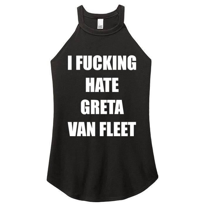 I Fucking Hate G.R.E.T.A V.An. F.L.E.E.T Women's Perfect Tri Rocker Tank