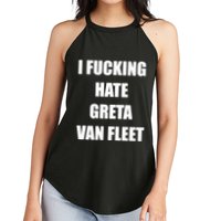 I Fucking Hate G.R.E.T.A V.An. F.L.E.E.T Women's Perfect Tri Rocker Tank